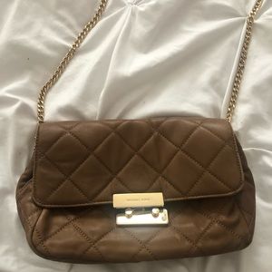 Michael Kors leather shoulder bag